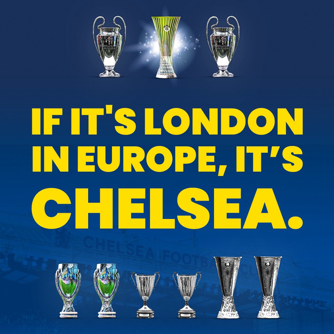 ChelsTransfer's tweet photo. 🚨 Chelsea have won more European titles than every other London club combined...

Not bad for a club 'founded in 2003'. 🤷‍♂️

(via @Betfred) https://t.co/r4YcwZy1ni