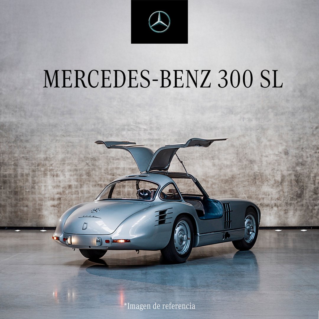 Sabías que… El Mercedes-Benz 300SL fue el primer auto con puertas tipo alas de gaviota en 1954. 

Hoy, su legado vanguardista sigue marcando nuestro camino, siempre buscando ir un paso adelante y no seguir tendencias, sino crearlas. 🏁✨ 
#PasadoYFuturo