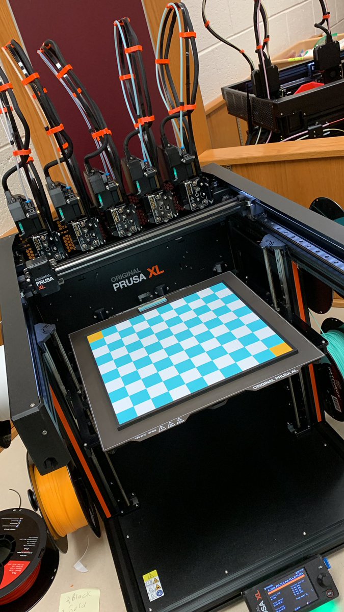 TechRoomFun's tweet image. Student Product/game design projects coming off the printers. Time for presentations soon! @LCPSFarmwell @PrintedSolid @Prusa3D #PrusaXL @tinkercad