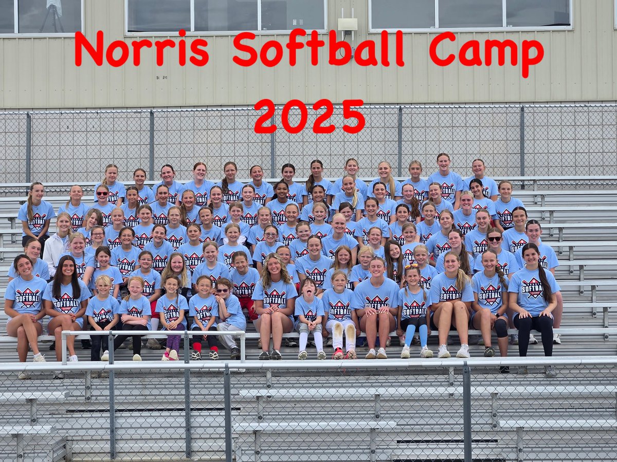 Check out all of these future Norris Softball players!  The future is bright!