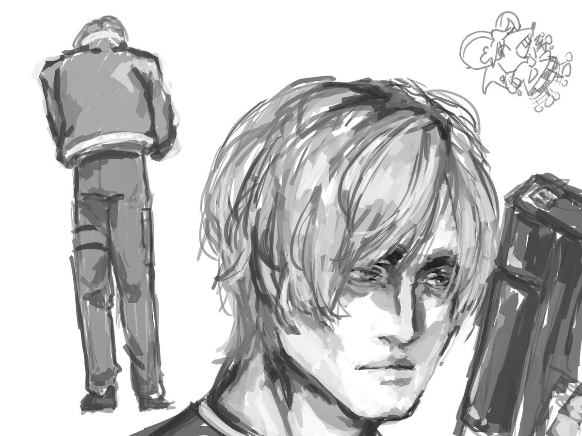 Pekkath_'s tweet photo. tried to do remake Leon, I'm not sure if it looks quite right. I've been a Leon girlie since 2017, will be forever probably,
#LeonKennedy #ResidentEvil #resi4 https://t.co/8XBquREAg5