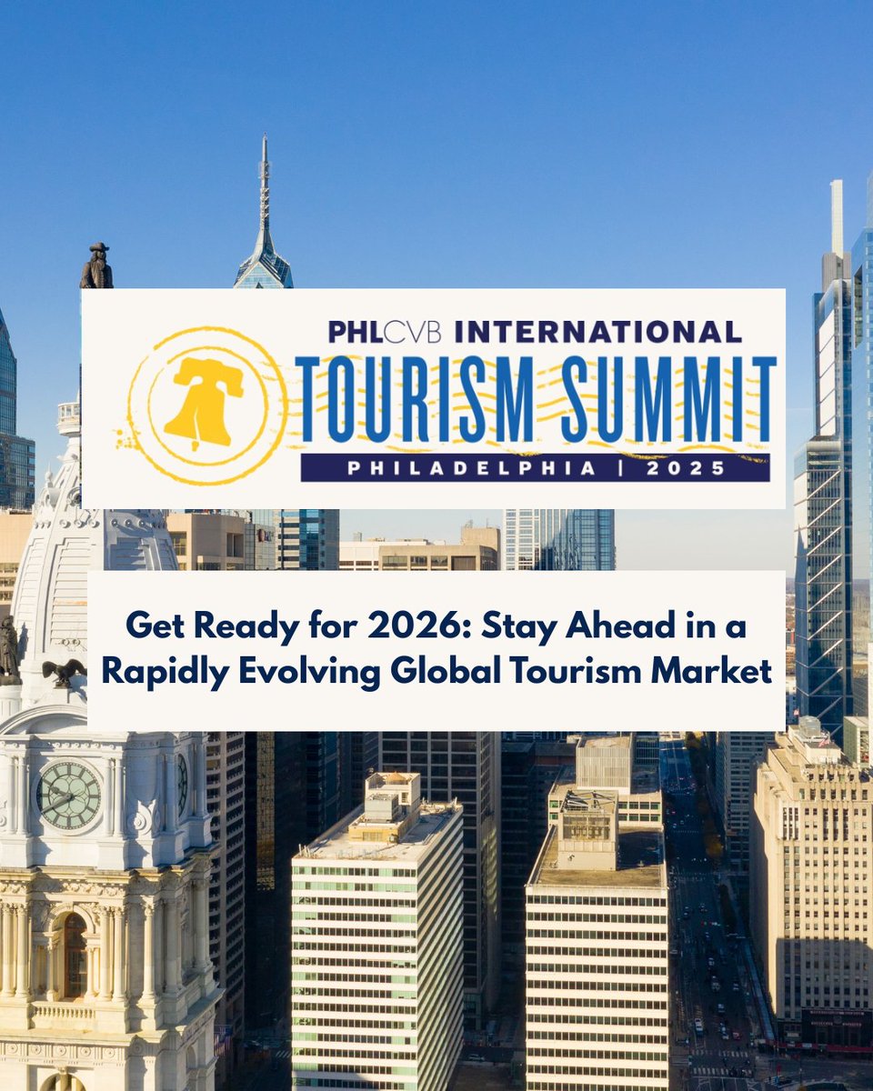 Last chance to Get Ready for 2026! Registration is closing for <a href="/discoverPHL/">discoverPHL</a>'s International Tourism Summit. 

Register today: us.eventsforce.net/mrkp5b/49/home