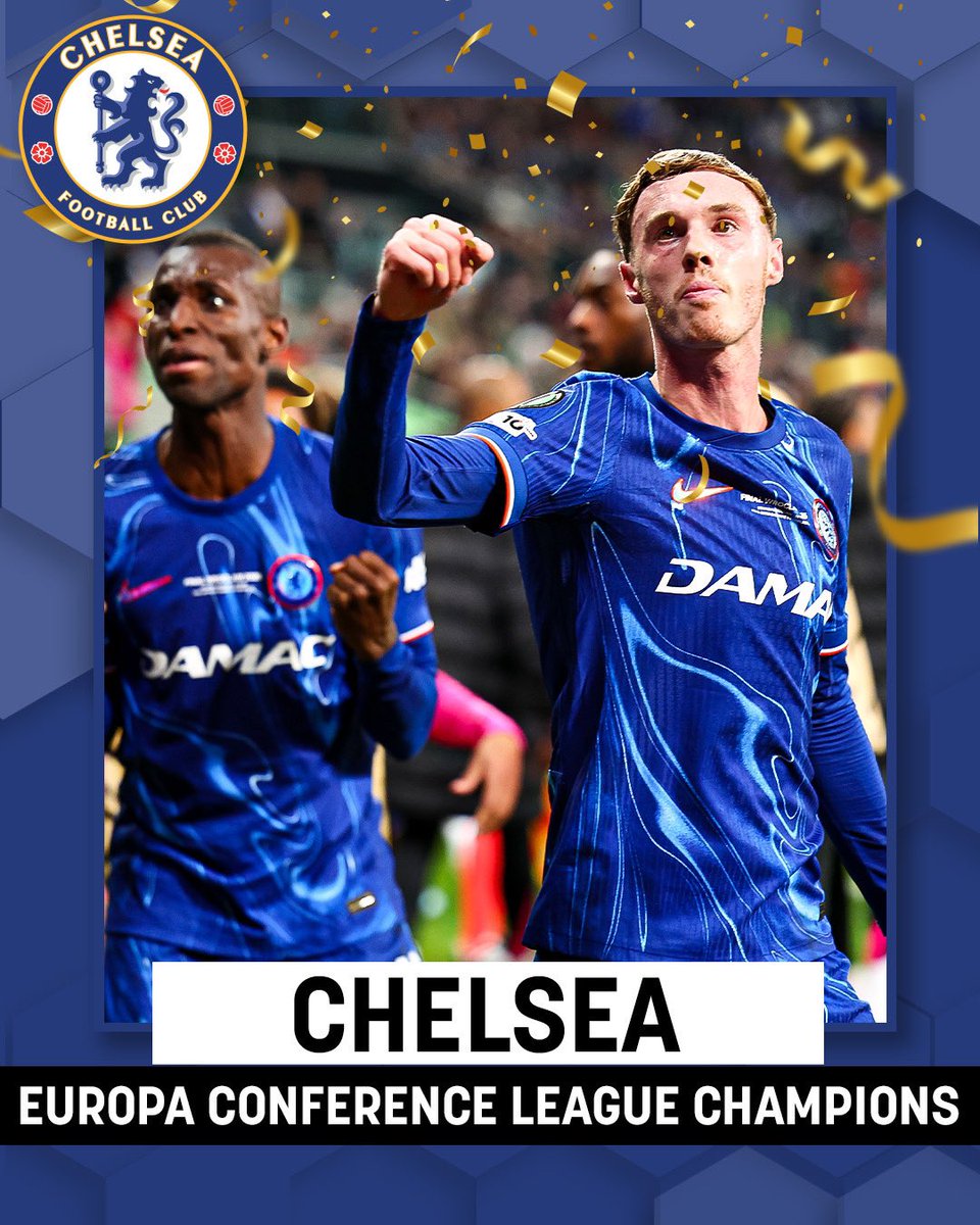 Chelsea puts up four goals and are crowned the Europa Conference League Champions! 🏆