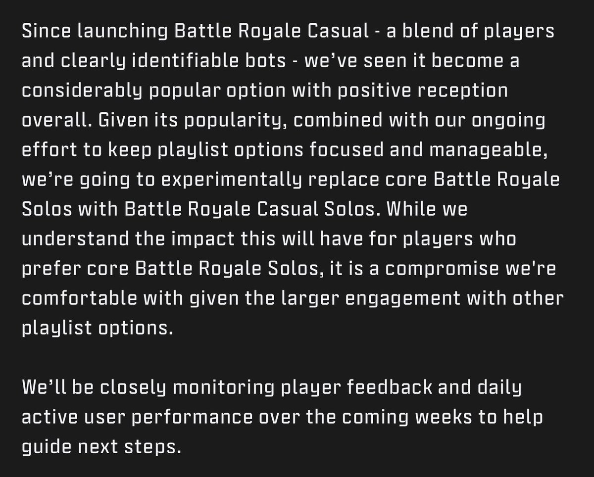 BennyCentral's tweet image. I’m actually baffled - How can you REMOVE your solo playlist.
I love the success of casual quads but this is once again leaning too far away from the core experience.
I DON’T want to play bots in Warzone, so what do I now play when I’m by myself???
Ranked is a mess with cheats