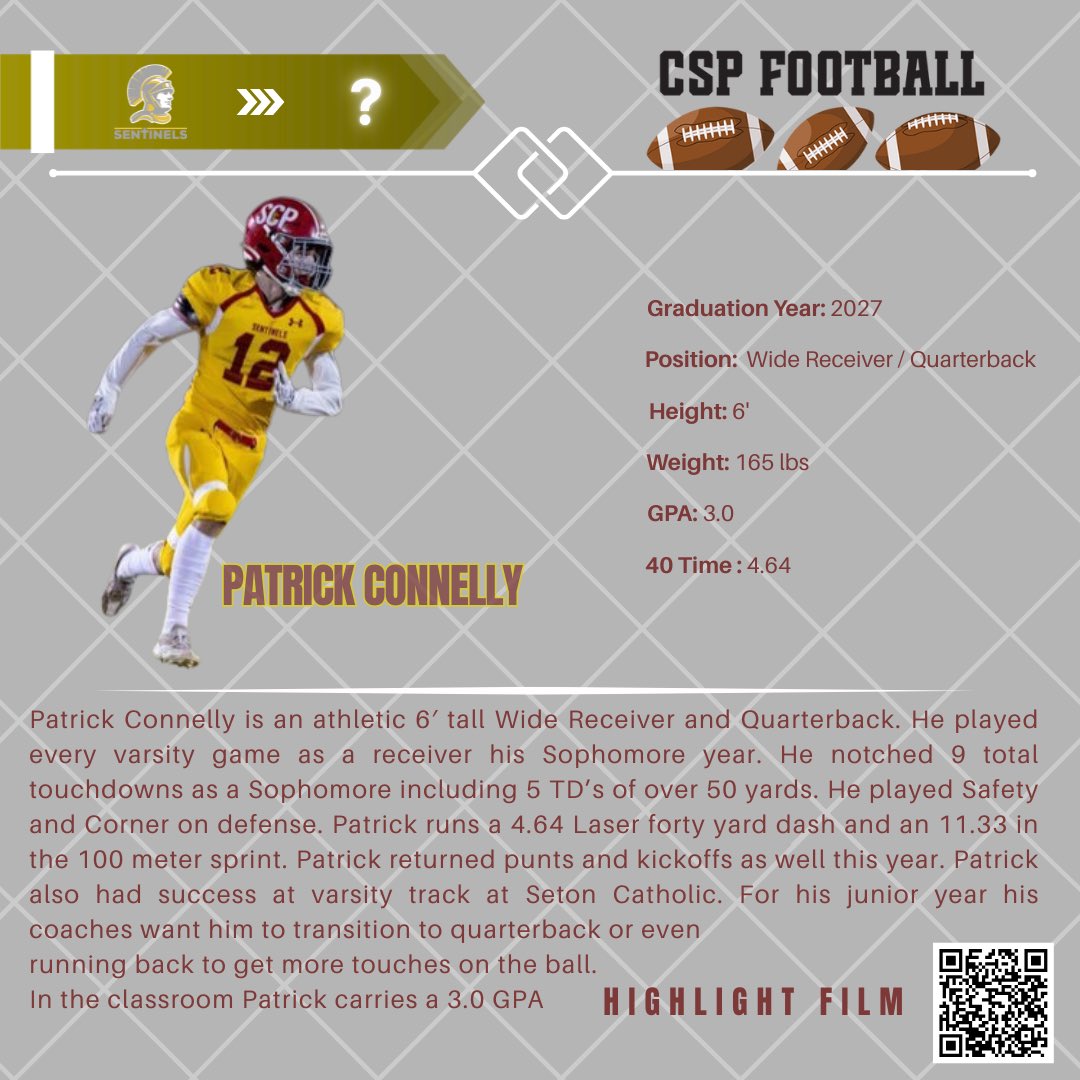 Chad Carpenter (@hit4athletes) on Twitter photo Welcome <a href="/PatConnellySCP/">Patrick Connelly</a>! First CSP High School athlete is in.
Patrick is now working with College Sports Prep and I to take his recruiting to the next level.
Real mentorship. Real results. Welcome <a href="/PatConnellySCP/">Patrick Connelly</a>! First CSP High School athlete is in.
Patrick is now working with College Sports Prep and I to take his recruiting to the next level.
Real mentorship. Real results.
