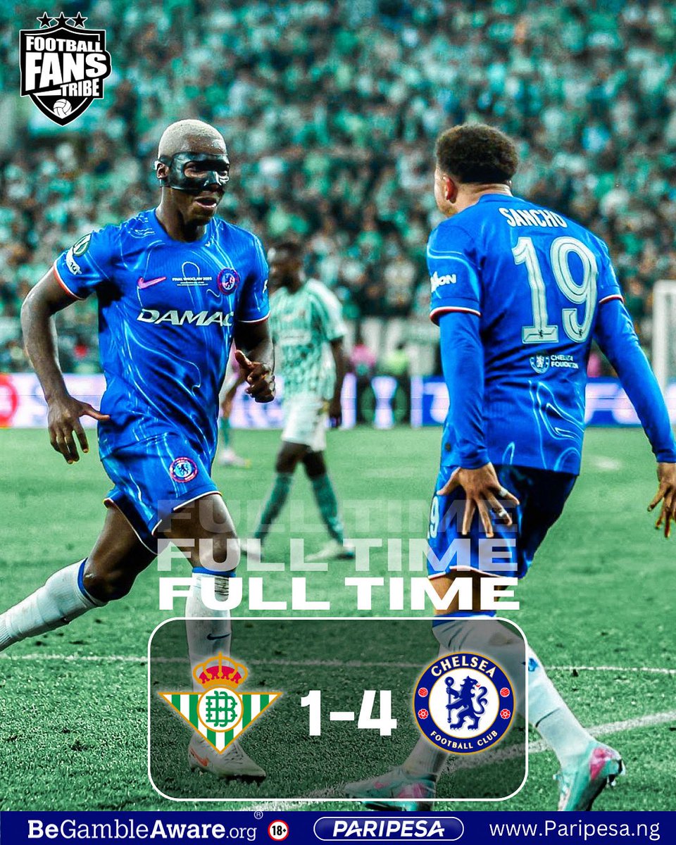 Chelsea Don win all four major European club trophies 🔵

Champions League 🏆🏆
Europa League 🏆🏆
Cup Winners' Cup 🏆🏆
Conference League 🏆

CONGRATS TO CHELSEA!!!