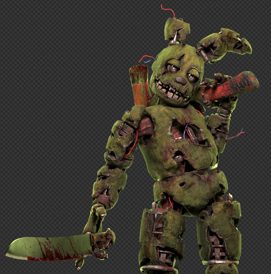 Thinkingcow_png's tweet image. DBD Springtrap rig release!!! with his knife and axe!!
 It also includes the bloody version with a slightly different rig :0
drive.google.com/file/d/1b3XxwJ…