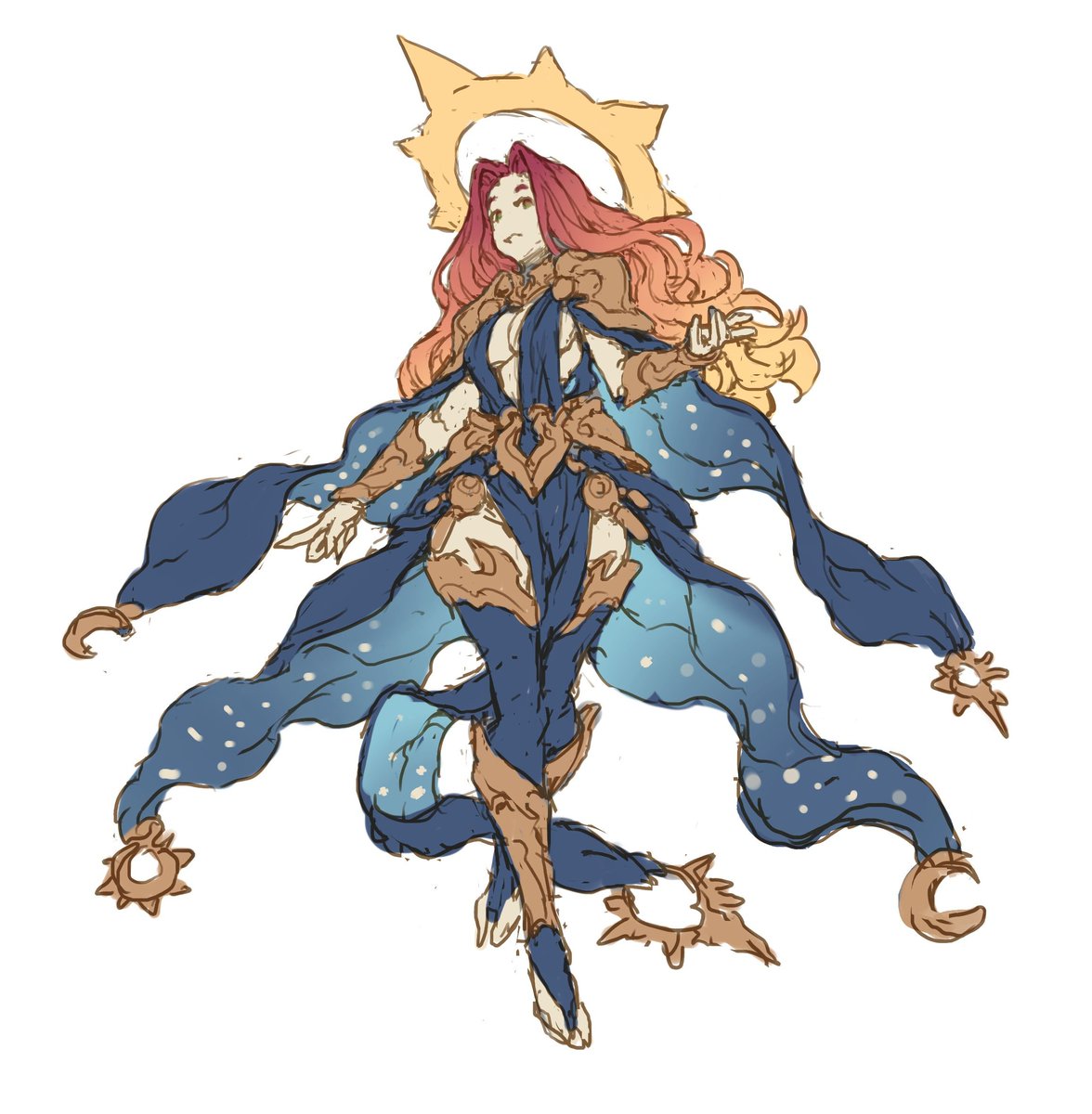 Astral Sorceress sketch commission: