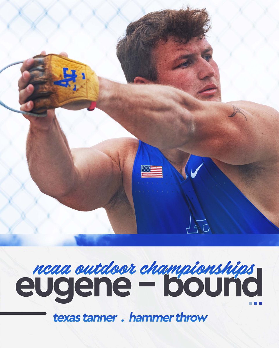 See you in Oregon! 🔨

With a throw of 70.32 meters (230'8"), Texas Tanner secured a spot in the finals of the <a href="/NCAATrackField/">NCAA Track & Field</a> Outdoor Championships in the hammer throw!