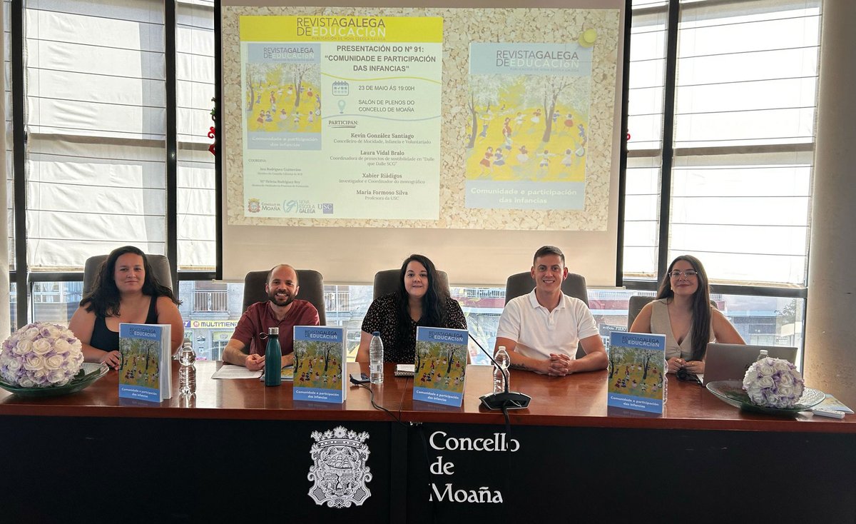 SEPA-interea (@sepainterea) on Twitter photo 📰 O 23 de maio de 2025 tivo lugar unha nova presentación do número 91 “Comunidade e participación das infancias” da Revista Galega de Educación (<a href="/RGE_gal/">Revista Galega de Educación</a>) editada por Nova Escola Galega, no Concello de Moaña. 📰 O 23 de maio de 2025 tivo lugar unha nova presentación do número 91 “Comunidade e participación das infancias” da Revista Galega de Educación (<a href="/RGE_gal/">Revista Galega de Educación</a>) editada por Nova Escola Galega, no Concello de Moaña.