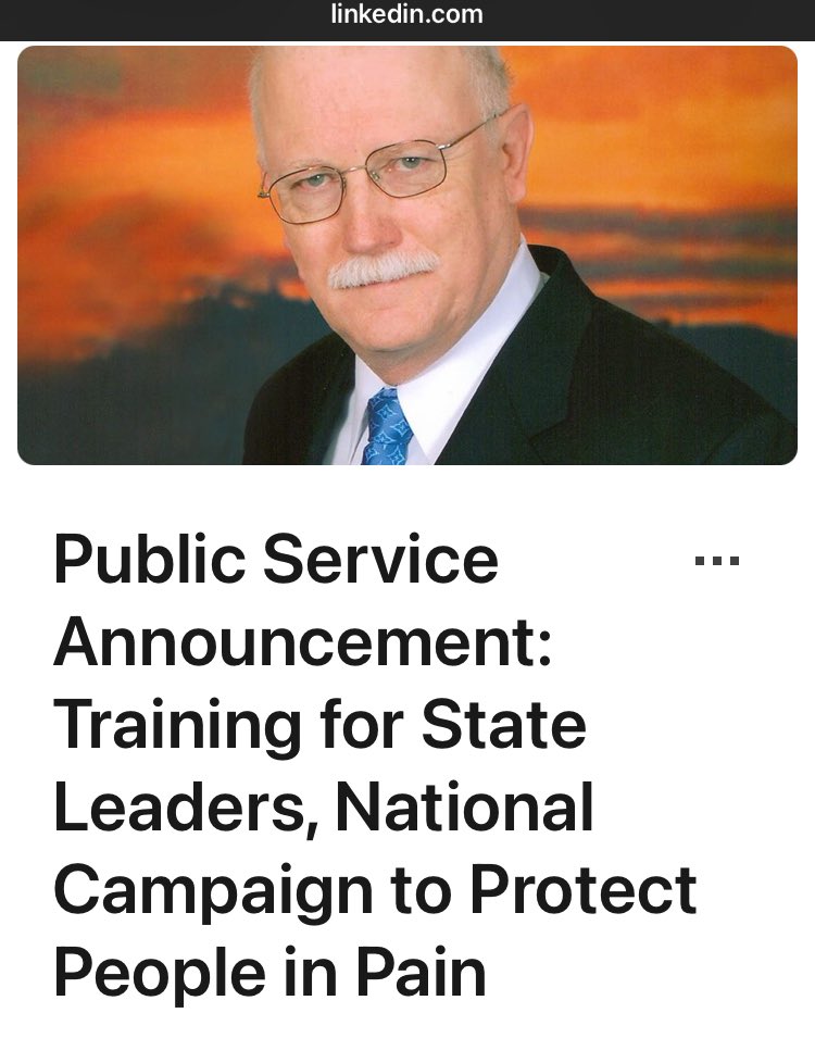 Dr. Painmgmt Liberation (@drpainreform) on Twitter photo Congrats <a href="/lawhern1/">Richard Lawhern</a> , I absolutely believe it SHOULD BE mandated for all new residence to take a CME course accredited like vvv below. Tysm to your contributions in the advocacy world. ā
Congrats <a href="/lawhern1/">Richard Lawhern</a> , I absolutely believe it SHOULD BE mandated for all new residence to take a CME course accredited like vvv below. Tysm to your contributions in the advocacy world. ā