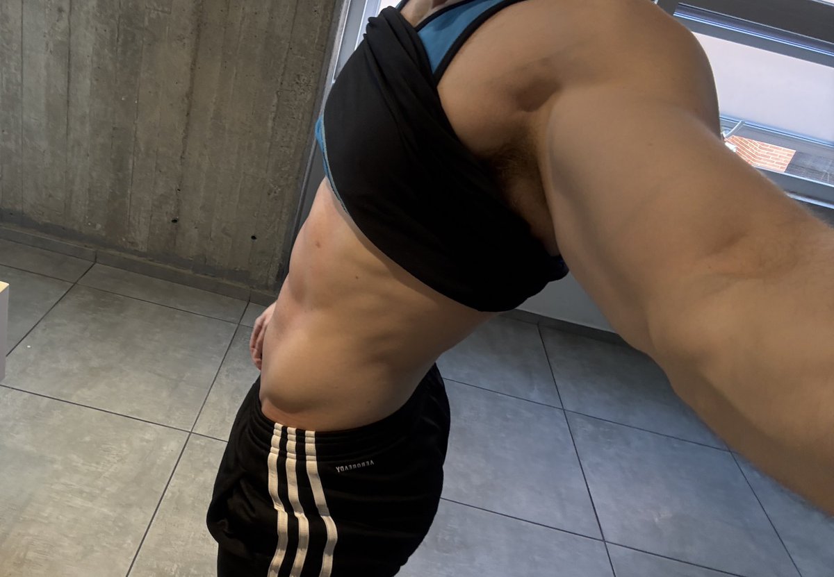 After training abs 💦