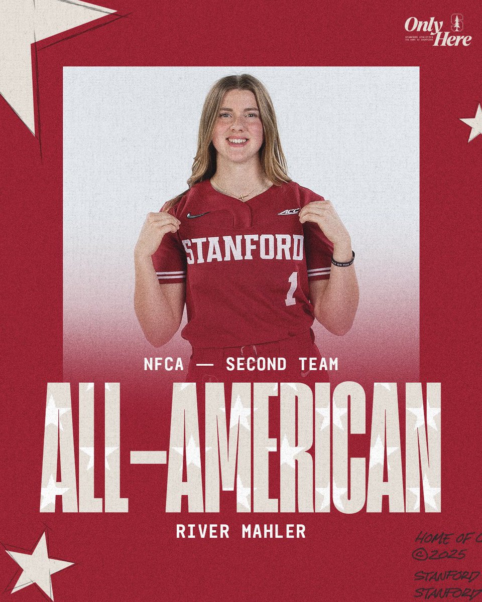 StanfordSball's tweet image. ⭐️ All-American Duo!⭐️
River Mahler and Emily Jones have been named @NFCAorg All-Americans!
📰➡️ tinyurl.com/2h7tsd73
#GoStanford