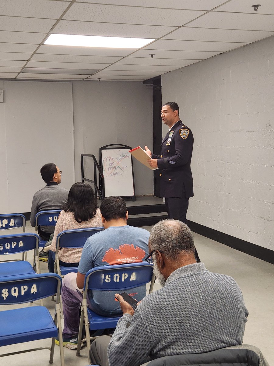 LT. Williams had the pleasure of speaking at CM Dr. Nantasha Williams Captains Meeting. He addressed their concerns and provided solutions to the community.