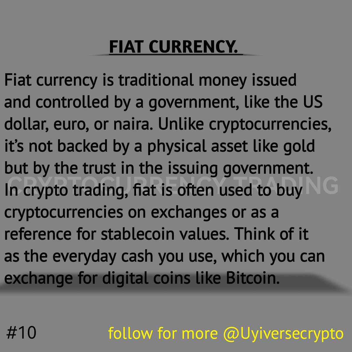 Uyiversecrypto's tweet photo. If fiat money is just paper💵 backed by trust🤝… what happens when people stop believing? 🤔💸🚨
(Can you guess #11🙈)
When inflation hits, your cash melts🔥💵🔥but what if crypto had a 'pause button'? ⏸️🛡️💎
#Crypto #CryptoCommunity #LearnWithUyi #FiatCurrency #Stablecoin https://t.co/yJ2F2JMu6n