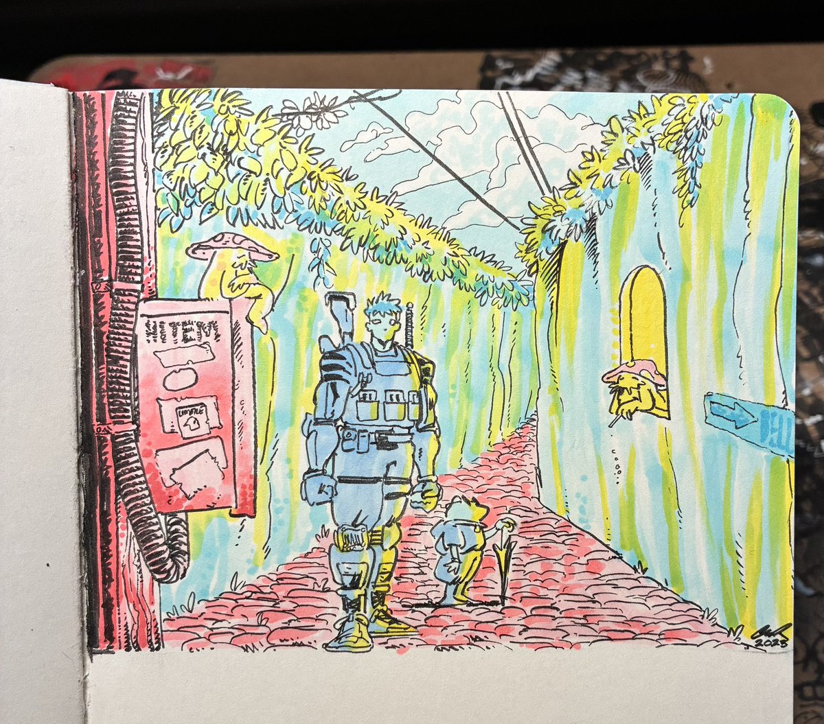 DrewRende's tweet photo. Concept art for the second issue of my comic
#comicart #sketchbook #imagecomics #comicbooks https://t.co/9csLqGvtYi