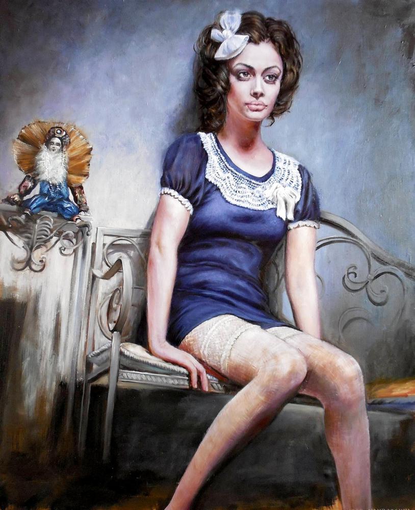 Igor Navrotskyi (galphia.com/artist_igna_18…) is an accomplished painter from Slovakia. "Baby Doll" is excellent.
#art #originalart #paintings #beautifulart #fineart #figurativeart #artist #artwork #painting #drawing #artistic #drawings #artists