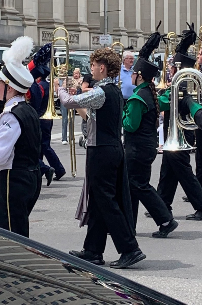 SMS alum, Ayden Sanders, got to play in the 500 Festival Parade with the Indiana All-Stars Band! We are Panther proud.