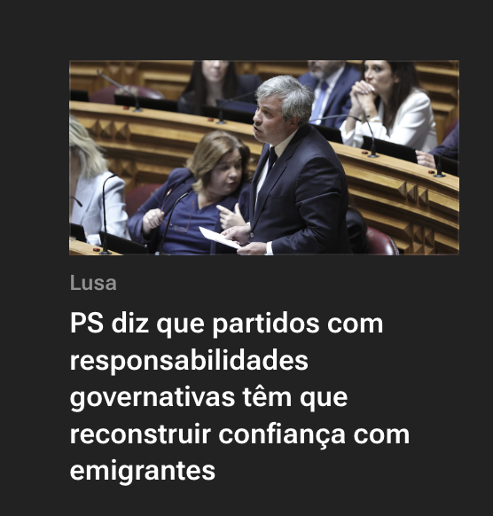 a bem da verdade, o PS ja nao e' partido de oposição, é o terceiro partido politico e a oposição ganhou a confiança dos emigrates - o chega. parabens a todos.