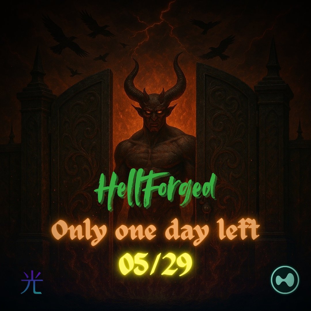 The shadows are shifting.
The gates are about to open.
Prepare for the inevitable🔥🐦‍🔥
 
#HellForged #NFTlaunch #StudioHikari
<a href="/drip__trade/">Drip.Trade</a> <a href="/HyperliquidX/">Hyperliquid</a> <a href="/HypersOnHL/">Hypers.</a> <a href="/studiohikarii/">StudioHikarii</a> <a href="/osguridascripto/">O guri das cripto</a> <a href="/degeneradosclub/">DEGENERADOS</a> <a href="/1degenclub/">0x_Smile</a>