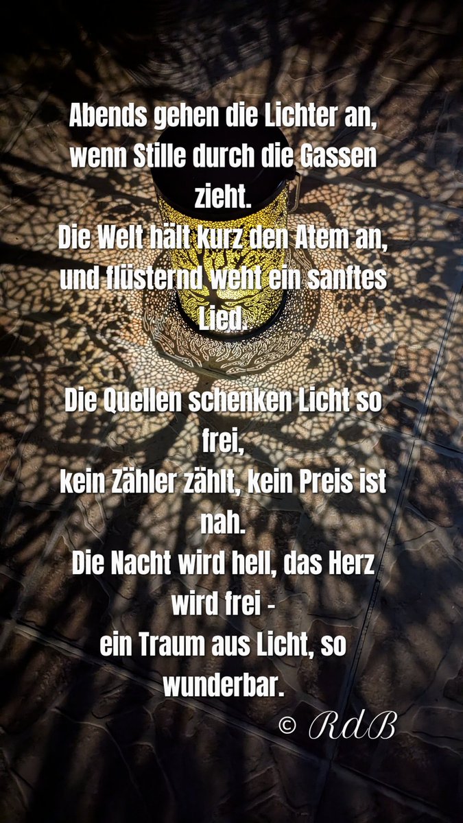 Alle, die gegen #Rechtsextremismus und für unsere #Demokratie kämpfen, denen widme ich dieses kleine Gedicht. 
Möge es euch Ruhe ins Herz bringen und Kraft für Bevorstehendes geben. 
🫂🤗