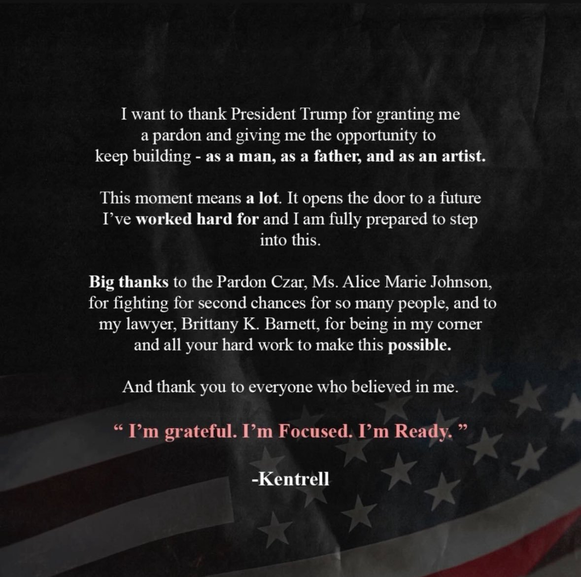 Após receber perdão presidencial de Donald Trump, rapper NBA Young Boy escreve carta de agradecimento

"Quero agradecer ao presidente Trump por me conceder o perdão e me dar a oportunidade de continuar construindo,  como homem, como pai e como artista. Este momento significa