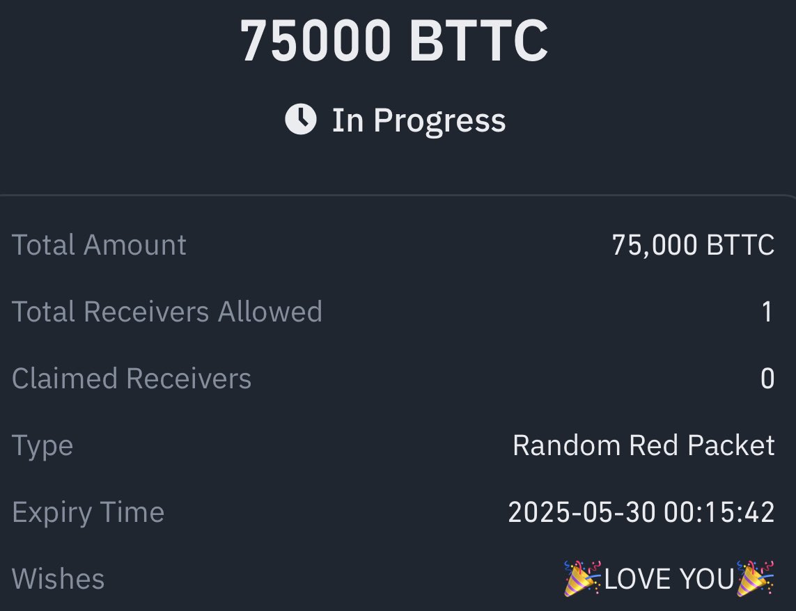 🚨 BTTC GIVEAWAY – 75,000 BTTC! 🚨

I’m giving away 75,000 BTTC to ONE lucky winner! 🤑

-Want to enter? It’s easy:
1.Follow me
2.Repost this post
3.Use my code: BP1LO4W0RE
4.Send me a screenshot as proof

 – don’t miss your chance! 💰
#BTTC #CryptoGiveaway #Airdrop #Web3
