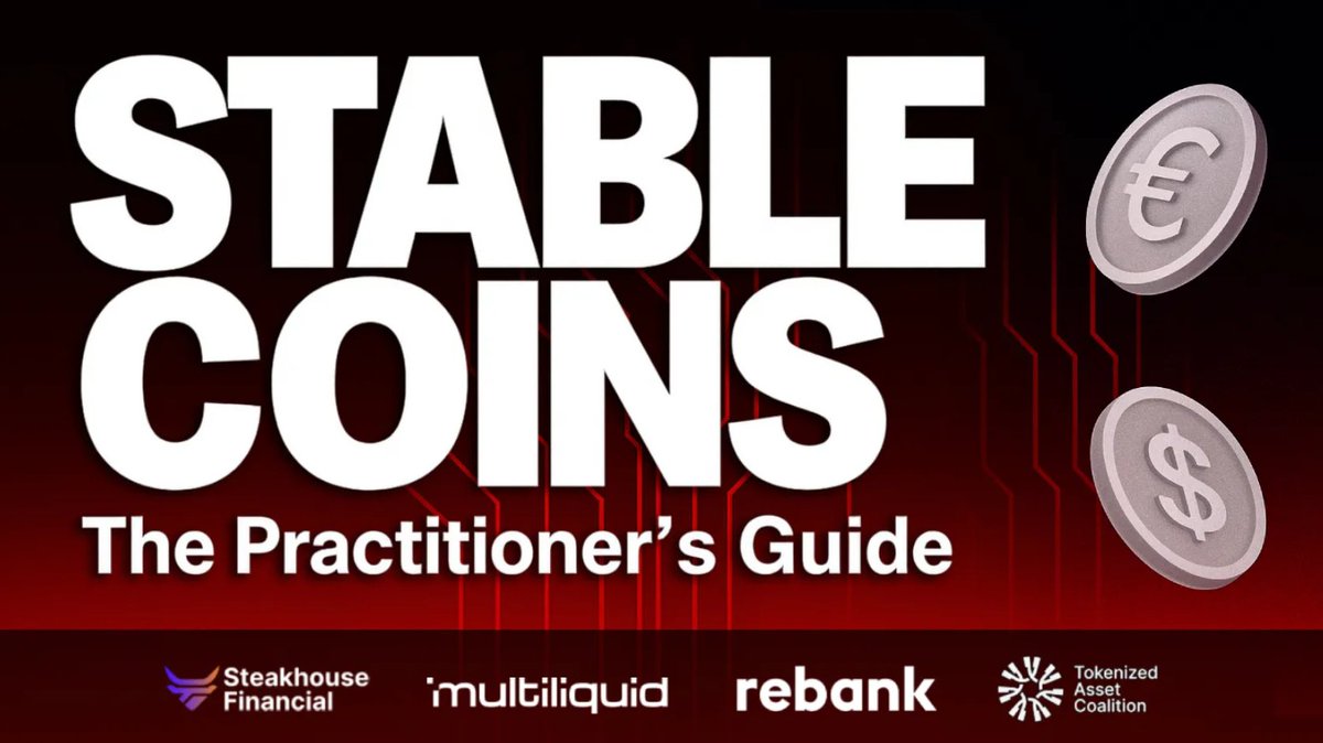 RWA.xyz (@rwa_xyz) on Twitter photo NEW STABLECOINS REPORT
With contributions by the founders of Tether, Sky, and Bridge, this new report dives into stablecoin utility and institutional adoption
Written by lead author <a href="/humancapitol/">Kevin Miao</a> and presented by <a href="/SteakhouseFi/">Steakhouse Financial</a>, <a href="/rebankpodcast/">Rebank</a>, <a href="/multiliquid_xyz/">Multiliquid</a>, <a href="/TACoalition/">Tokenized Asset Coalition</a>, NEW STABLECOINS REPORT
With contributions by the founders of Tether, Sky, and Bridge, this new report dives into stablecoin utility and institutional adoption
Written by lead author <a href="/humancapitol/">Kevin Miao</a> and presented by <a href="/SteakhouseFi/">Steakhouse Financial</a>, <a href="/rebankpodcast/">Rebank</a>, <a href="/multiliquid_xyz/">Multiliquid</a>, <a href="/TACoalition/">Tokenized Asset Coalition</a>,