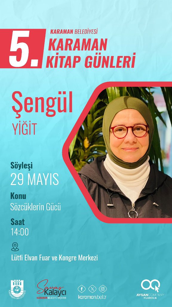 #karamankitapgünleri
#karamanbelediyesi