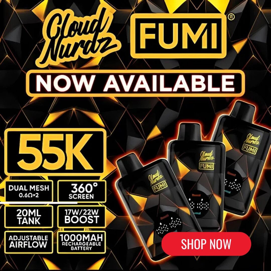 Experience next-level vaping with the FUMI x Cloud Nurdz 55K Disposable Device. Built for flavor, performance, and serious longevity, this all-in-one powerhouse delivers up to 55,000 puffs with a 20ML pre-filled tank and a 5% nicotine formula.

vapewholesaleusa.com/fumi-x-cloud-n…