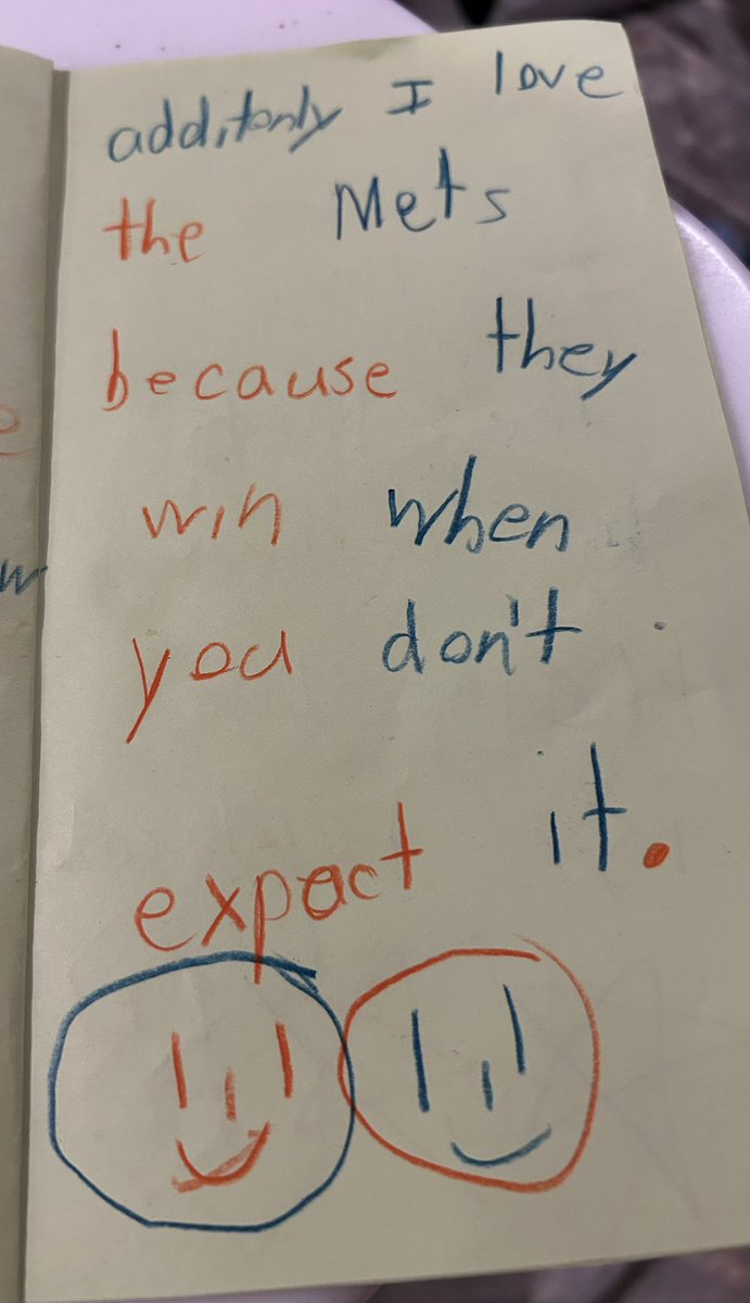 djshort's tweet photo. My seven-year-old sums up her @Mets fandom in such a pure way. There’s hope for the next generation. https://t.co/a5MFb9EIo5