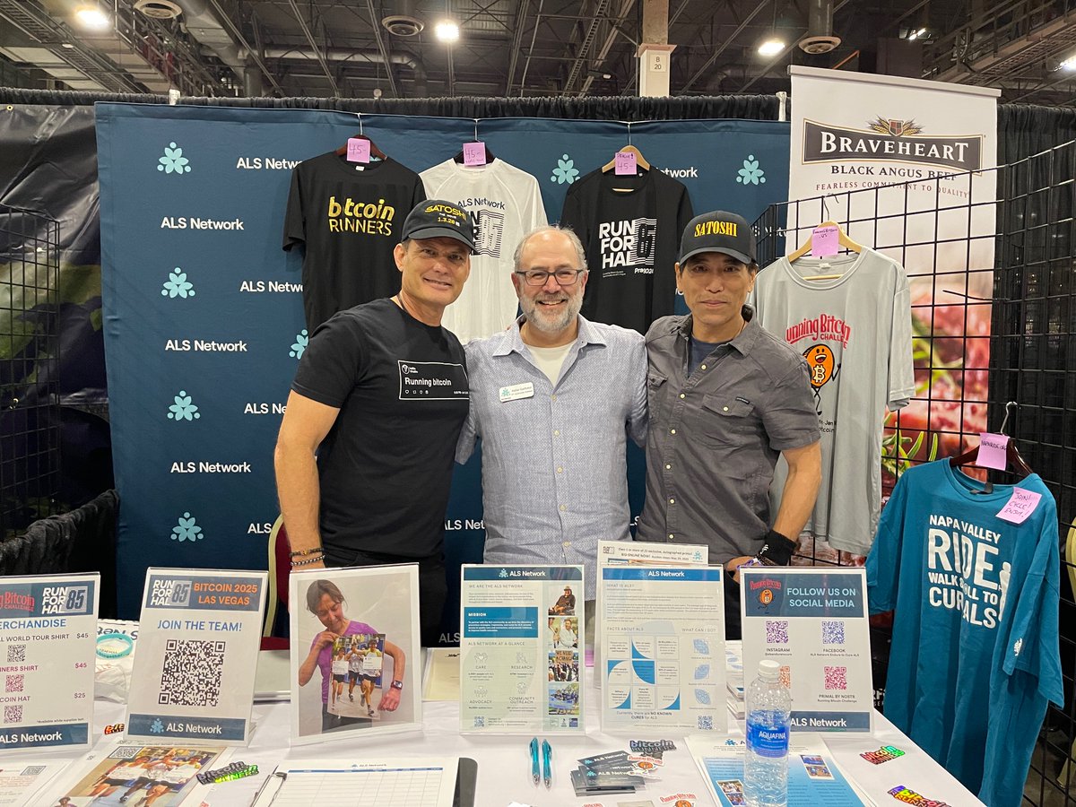 Thanks to <a href="/caspervandien/">Casper Van Dien</a> &amp; Peter Shinkoda for stopping by @yourALSNetwork's booth at <a href="/TheBitcoinConf/">The Bitcoin Conference</a>! We're at booth B31 in the Bazaar throughout the entire conference and can't wait to keep #RunningBitcoin with you.