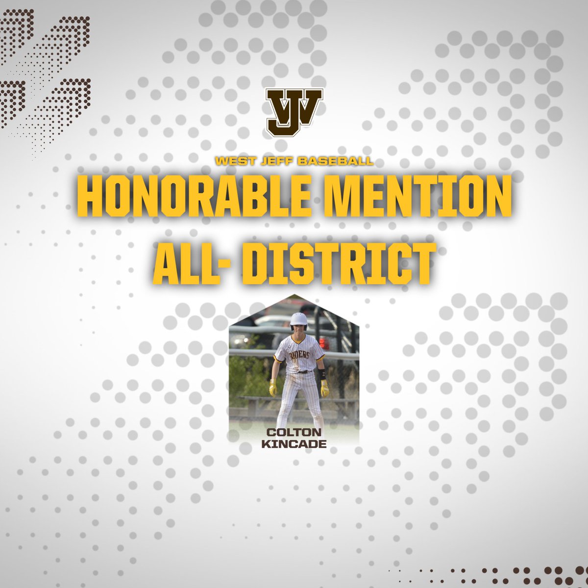 Team success = individual honors.  Honorable Mention all District