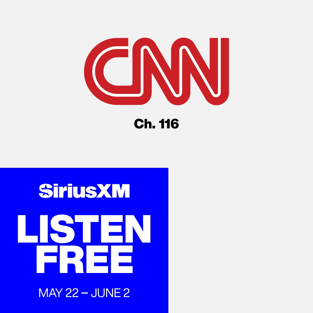 Listen to CNN Ch. 116 during the @SiriusXM Listen Free Event. It’s turned on in your car, so press the button to listen free. Now thru June 2. siriusxm.com/CNNLF