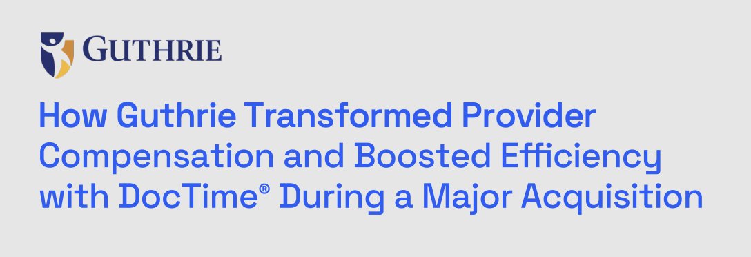 With its acquisition of Lourdes Hospital, Guthrie welcomed dozens of new providers and a web of compensation challenges.

If your team is navigating similar obstacles, our case study explains how DocTime can help:

ludiinc.com/guthrie-case-s…