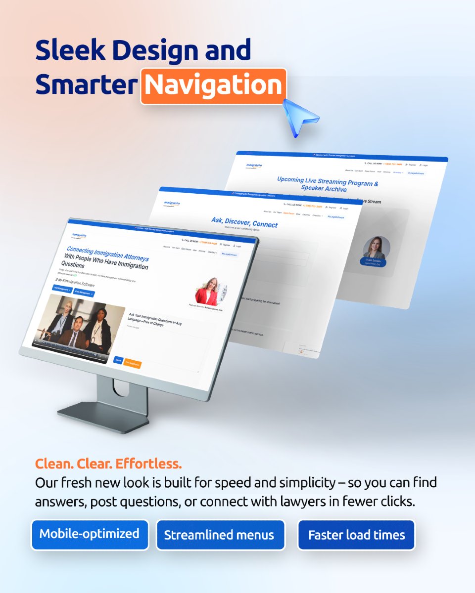 IMQuestionUSA's tweet photo. The new Immigration Question is here—faster, smarter, and built for you.

Explore our powerful upgrades that make finding #immigration help easier than ever.

Need immigration help? Download the free Immigration Question app.

#ImmigrationSupport #ImmigrationQuestion https://t.co/Hqr4BViuci