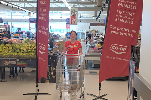 YKCOOP's tweet photo. 🏃‍♀️🛒 Donna won our $1,000 shopping spree at the YK Chamber Spring Tradeshow — and Tiffany just wrapped it up in 45 seconds flat! Congrats to both of you! 🎉 https://t.co/FOeRO5XPEi