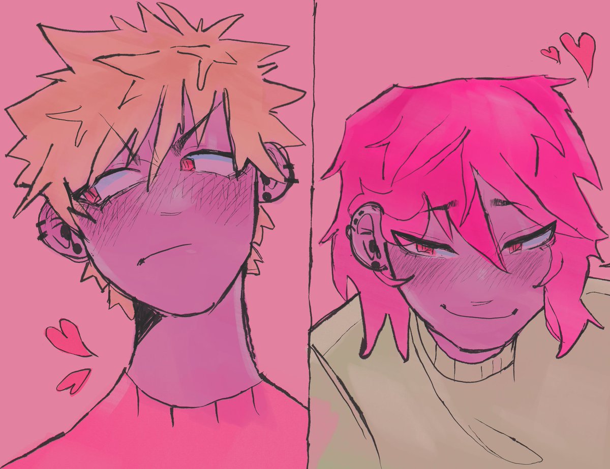 I miss these buffoons so much (I think I've posted this before but not the both of them together)
#mhafanart #mhakirishima #mhabakugo #kiribaku