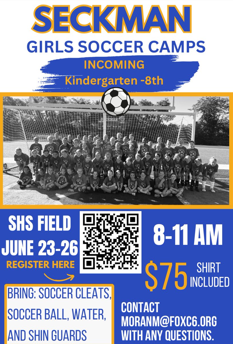 Don’t forget to sign up for camp if you haven’t yet⚽️