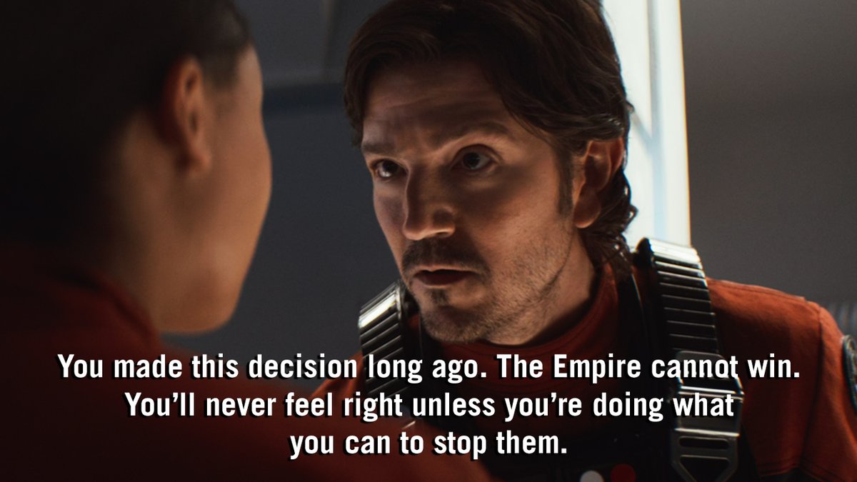 jeronandor's tweet photo. Don't worry Mr. Cassian Andor. I saw what you said to Niya. And it was the best monologue in Andor https://t.co/Unz3ZT7t3F
