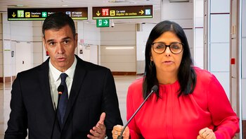 Sánchez y Delcy. Par de delincuentes, se descubrió que vendieron petróleo nuestro a precio de gallina flaca y se repartieron los millones de $$ ... La investigación está en proceso y veremos si la justicia española lo encubre o lo enjuicia, de la Delcy nos encargamos nosotros.