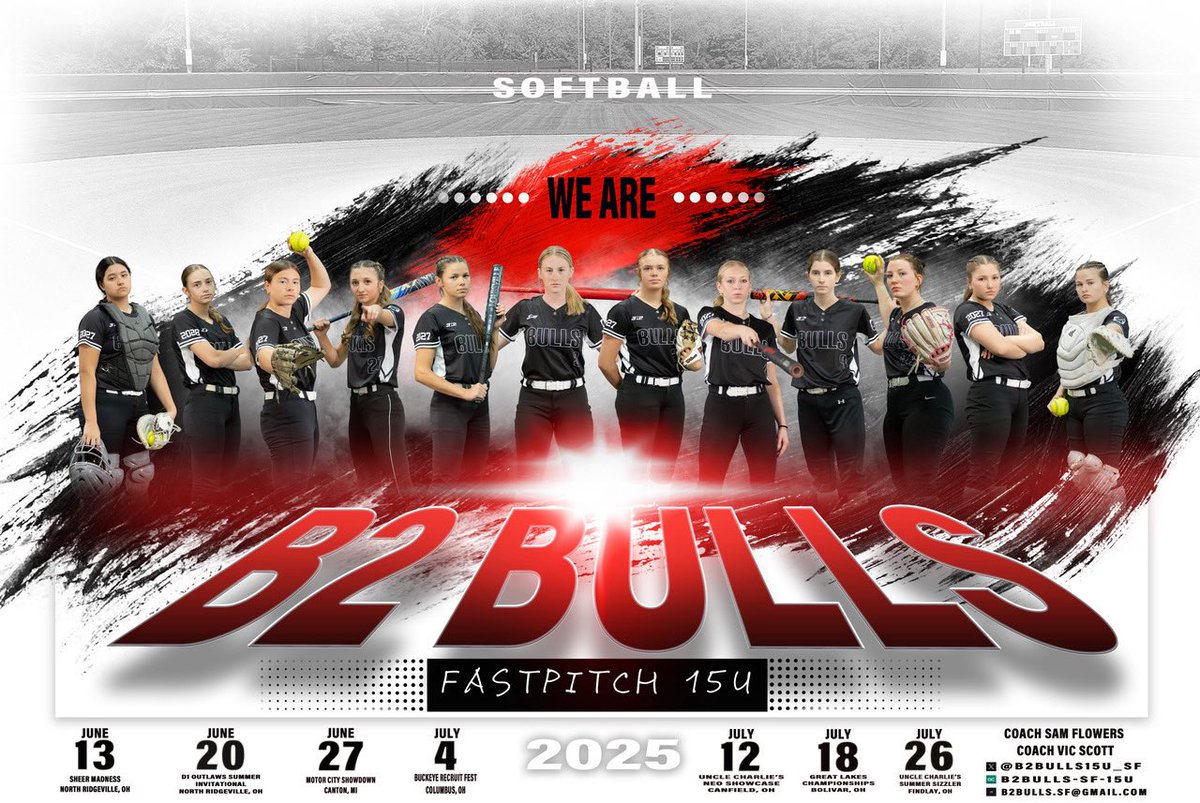 Let the 2025 season begin! Catch the B2 Bulls 15U this summer💪🏼🥎🔥🐂 #b2empire
