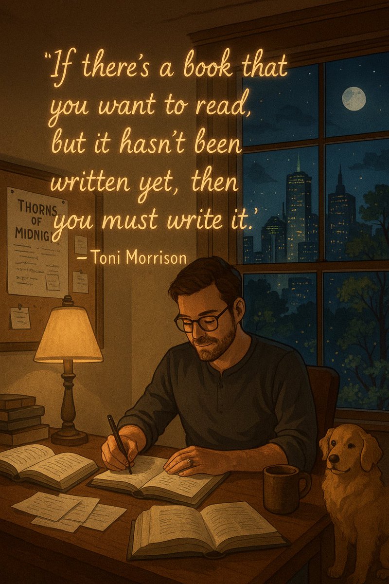 “If there’s a book that you want to read, but it hasn’t been written yet, then you must write it.”
— Toni Morrison

#writing #Writers #WritingCommunity #Inspiration