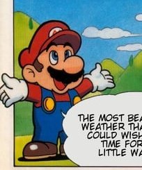 MarioAPlumber's tweet photo. ❝ Well, we are-a friends, aren't we? Besides, it's-a too nice of a day to start-a fighting! ❞

That and he's also stronger than him. But he truly doesn't want to fight. https://t.co/Oj9lN11Mgc