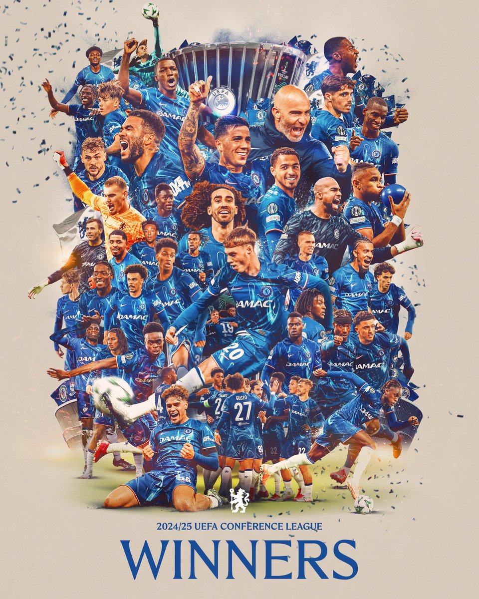 We’re Chelsea FC. A proud fan
#ConferenceLeague champions