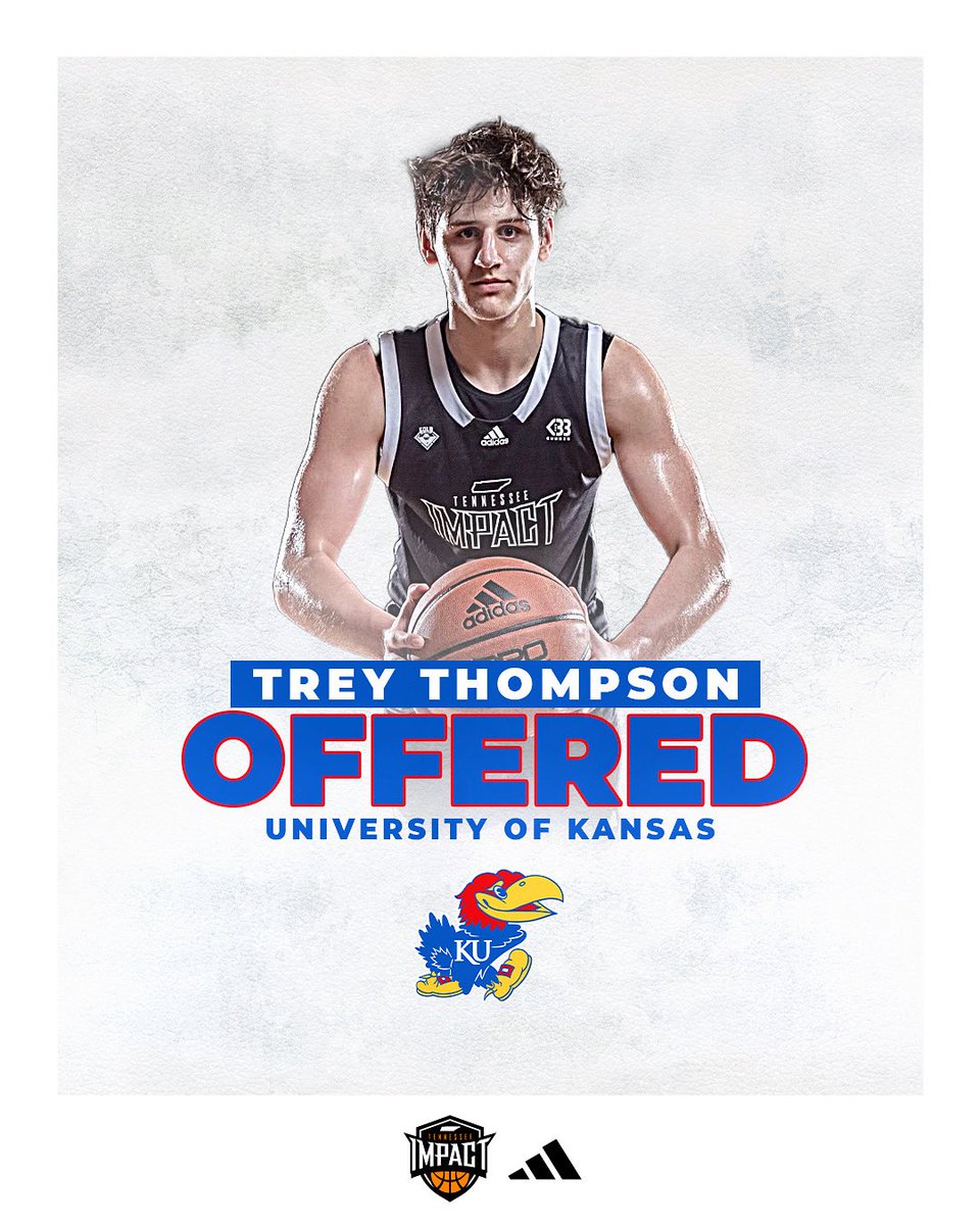 Tennessee Impact Basketball (@tennimpact) on Twitter photo Congratulations 2026 <a href="/treyyy_2k/">Trey Thompson</a> on receiving an offer to <a href="/KUHoops/">Kansas Men’s Basketball</a>
#adidasbasketball #3SSB #3StripesSelectBasketball <a href="/JamieShaw5/">Jamie Shaw</a> <a href="/TravisGrafHoops/">Travis Graf</a> <a href="/ebosshoops/">Eric Bossi</a> <a href="/3SSBCircuit/">3Stripes Select Basketball</a> Congratulations 2026 <a href="/treyyy_2k/">Trey Thompson</a> on receiving an offer to <a href="/KUHoops/">Kansas Men’s Basketball</a>
#adidasbasketball #3SSB #3StripesSelectBasketball <a href="/JamieShaw5/">Jamie Shaw</a> <a href="/TravisGrafHoops/">Travis Graf</a> <a href="/ebosshoops/">Eric Bossi</a> <a href="/3SSBCircuit/">3Stripes Select Basketball</a>