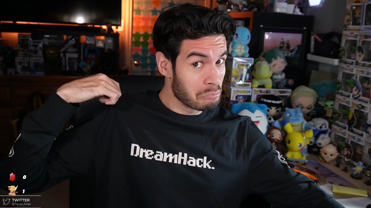 Officially back from DreamHack! I missed you all Miler Squad!! TIME TO CHAT 

twitch.tv/texasmiler