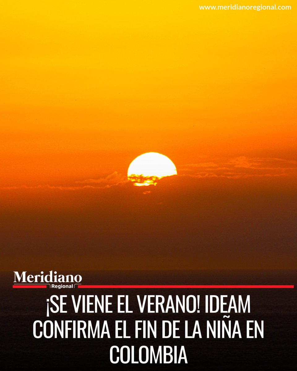 MeridianoR_CO's tweet image. #Ideam | #EsNoticia | 🌊 El fenómeno de La Niña ha terminado oficialmente. Según el IDEAM, el país entra en una fase climática neutral tras meses de lluvias intensas. Las condiciones en el océano Pacífico han vuelto a la normalidad, lo que impactará el clima en todo el territorio…