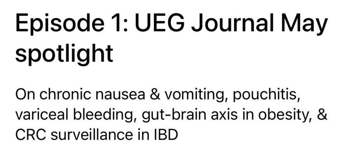 UEGJ (@uegjournal) on Twitter photo 🎙️ Guess who’s back?
The UEGJ Podcast returns in a 🔥 🆕 format hosted by:
⭐️ <a href="/MohsenSubhani/">Mohsen Subhani</a>
⭐️<a href="/MMEstevinho/">Maria Manuela Estevinho</a>
Each episode = a rapid-fire rundown of 5 must-read GI articles
Quick, sharp, and tailored 🧵 to YOUR clinical practice. 🎉
Stay tuned. Your 🧠 will thank you.
<a href="/my_ueg/">my_UEG</a> 🎙️ Guess who’s back?
The UEGJ Podcast returns in a 🔥 🆕 format hosted by:
⭐️ <a href="/MohsenSubhani/">Mohsen Subhani</a>
⭐️<a href="/MMEstevinho/">Maria Manuela Estevinho</a>
Each episode = a rapid-fire rundown of 5 must-read GI articles
Quick, sharp, and tailored 🧵 to YOUR clinical practice. 🎉
Stay tuned. Your 🧠 will thank you.
<a href="/my_ueg/">my_UEG</a>
