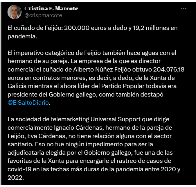 Sopramocos's tweet photo. @ppdegalicia @AlfonsoRuedaGal Xa vemos que sempre dicides SÍ á todo o que favoreza á #Famiglia,  p.tos dePPredadores da nosa terra. https://t.co/tkwEeU26D3